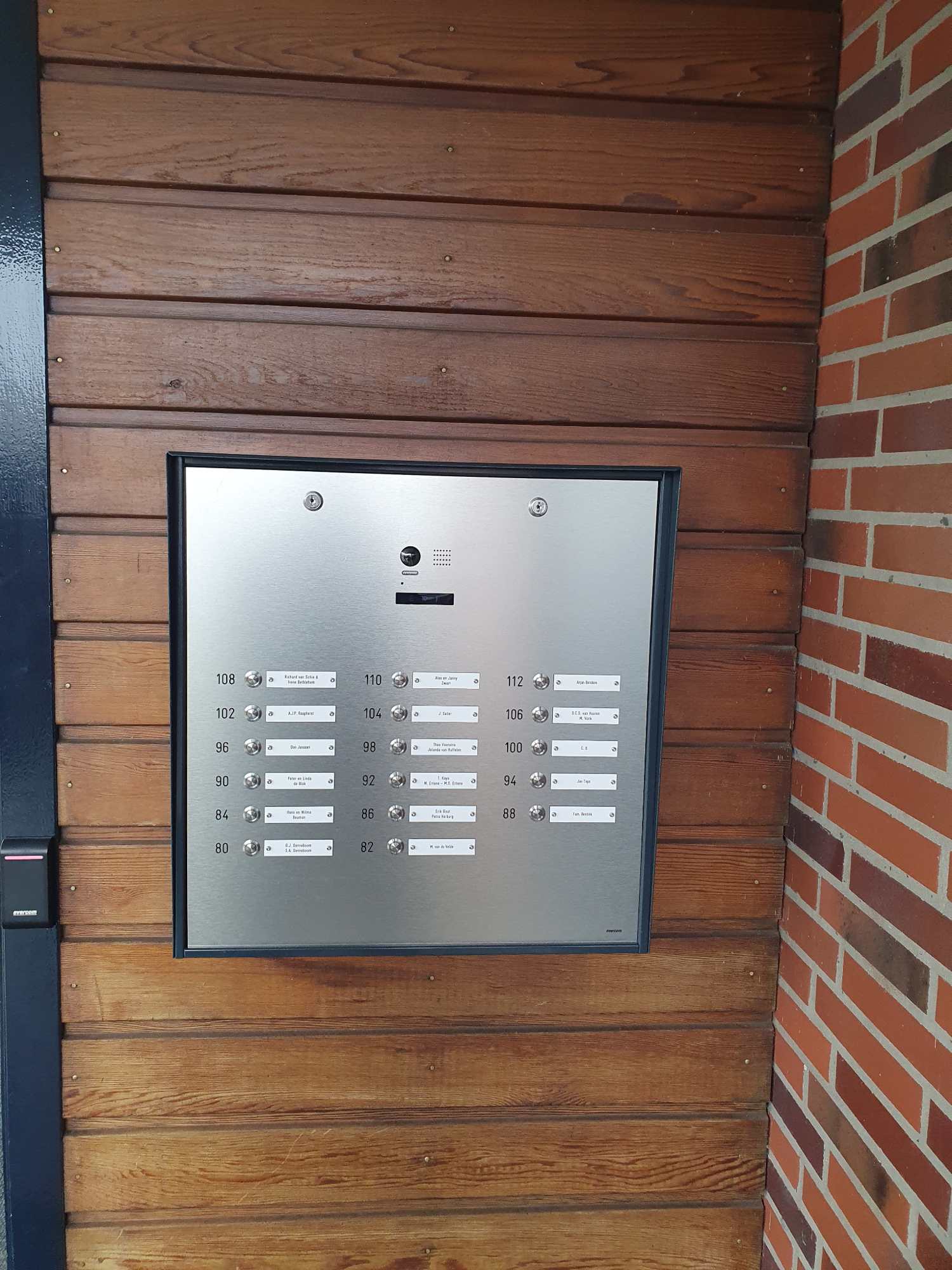 Nieuw deurbelpaneel referentie evercom